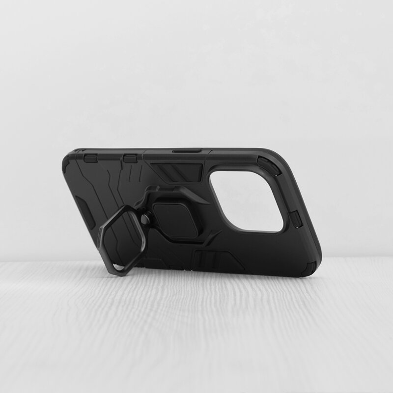 Husa iPhone 15 Pro Techsuit Silicone Shield, negru