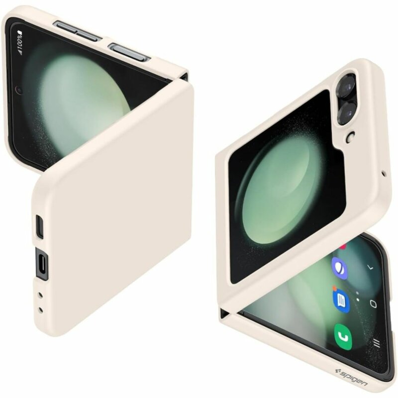 Husa Samsung Galaxy Z Flip5 Spigen Air Skin, crem