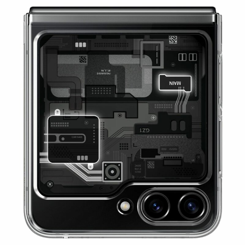 Husa Samsung Galaxy Z Flip5 Spigen Air Skin Zero One, negru