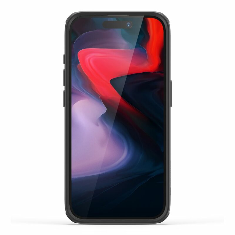 Husa iPhone 15 Pro ESR Classic Hybrid HaloLock Kickstand, negru/transparenta