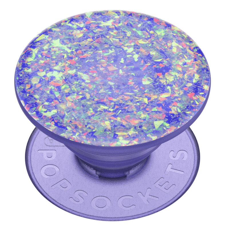 Popsockets original, suport cu functii multiple, Iridescent Confetti Ice Purple
