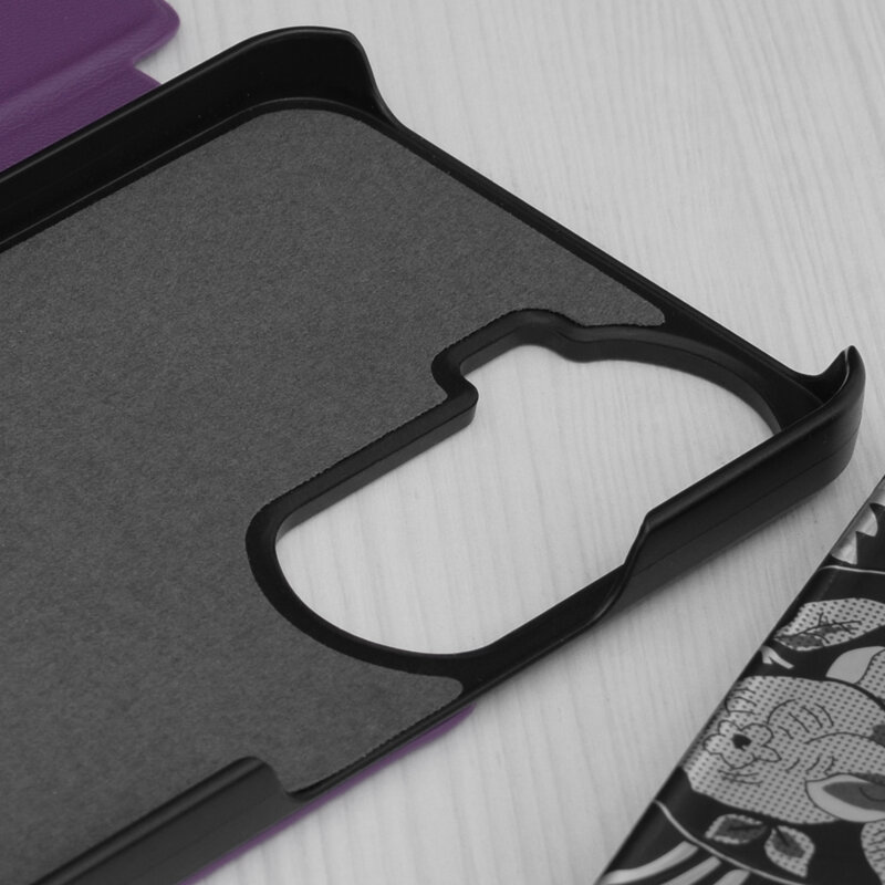 Husa Honor 90 Lite Eco Leather View flip tip carte, mov