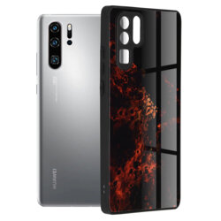 Husa Huawei P30 Pro New Edition Techsuit Glaze, Red Nebula