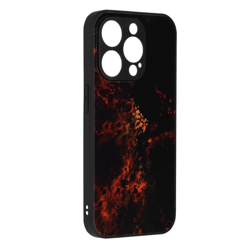 Husa iPhone 15 Pro Max Techsuit Glaze, Red Nebula