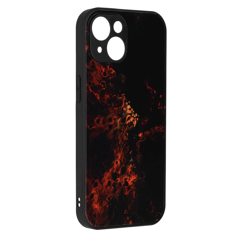Husa iPhone 15 Plus Techsuit Glaze, Red Nebula