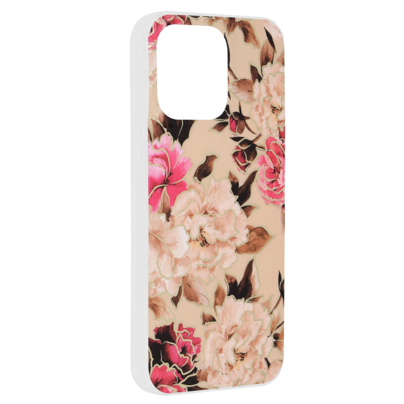 Husa iPhone 15 Pro Max Techsuit Marble, Mary Berry Nude
