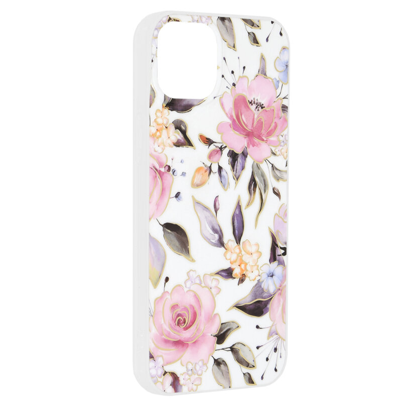 Husa iPhone 15 Plus Techsuit Marble, Chloe White