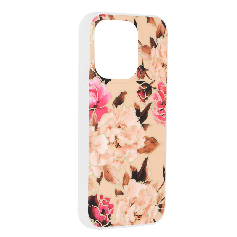 Husa iPhone 15 Pro Techsuit Marble, Mary Berry Nude