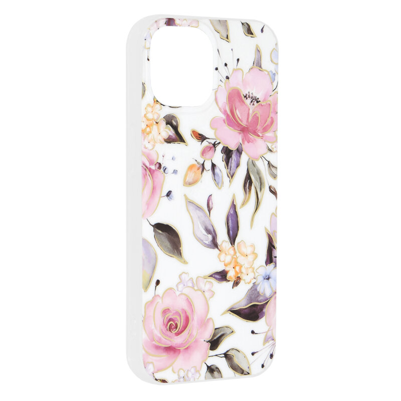Husa iPhone 15 Techsuit Marble, Chloe White