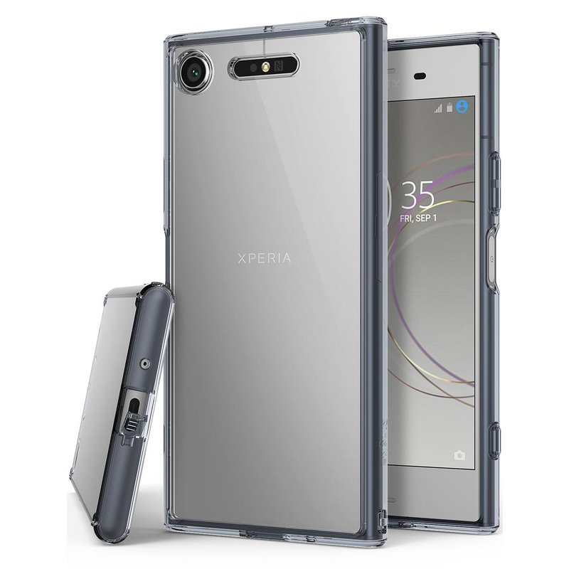 Husa Sony Xperia XZ1 Ringke Fusion - Smoke Black