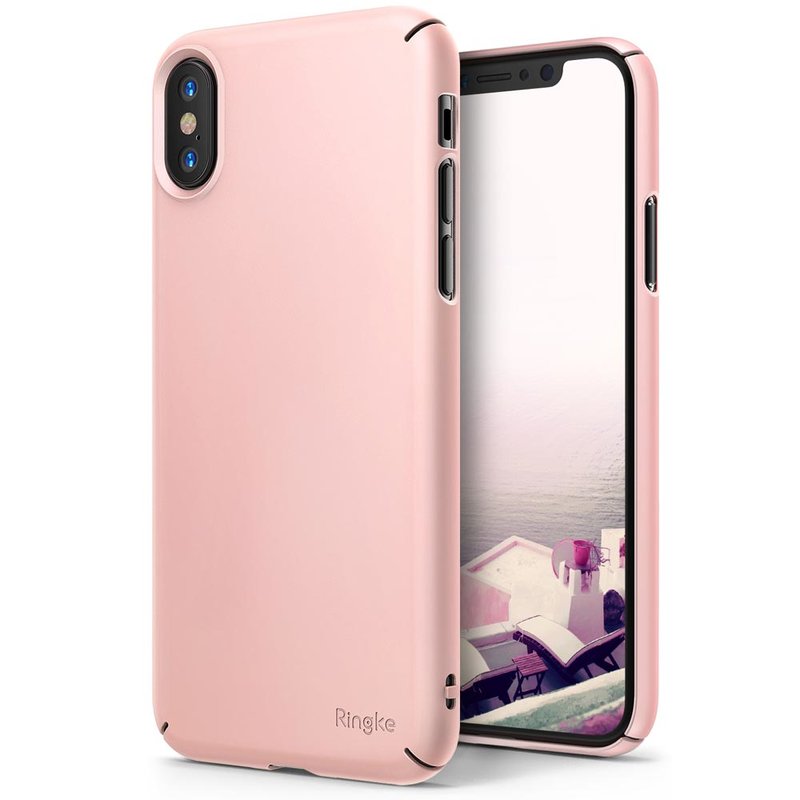 Husa iPhone X, iPhone 10 Ringke Slim - Peach Pink