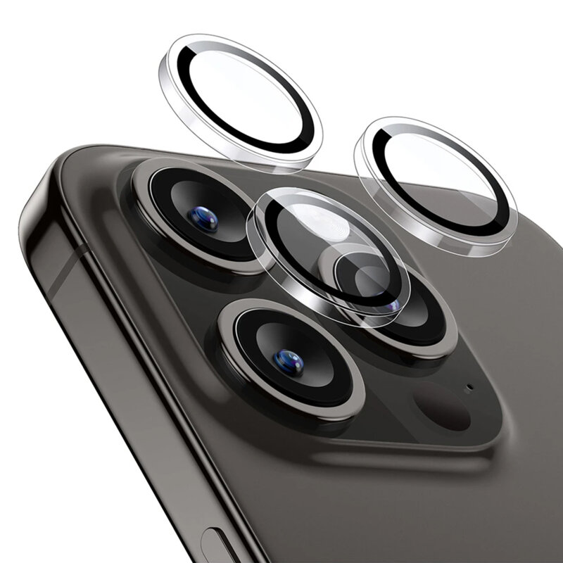 Folie sticla camera iPhone 15 Pro Max ESR Armorite Camera Lens Protectors, transparenta