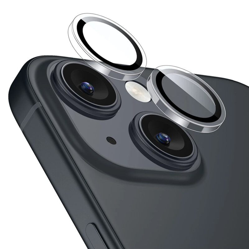 Folie sticla camera iPhone 15 Plus ESR Armorite Camera Lens Protectors, transparenta