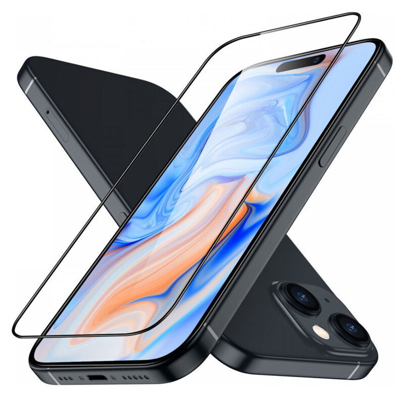 Folie sticla iPhone 15 Plus ESR Armorite Screen Protector, negru