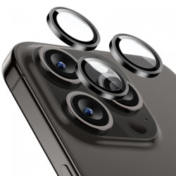 Folie sticla camera iPhone 15 Pro ESR Armorite Camera Lens Protectors, negru