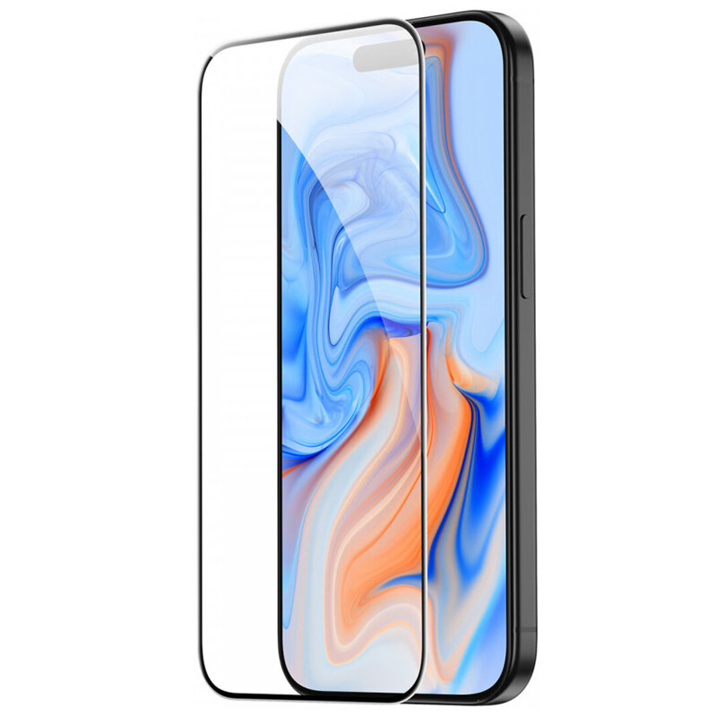 Folie sticla iPhone 15 ESR Tempered Glass, negru