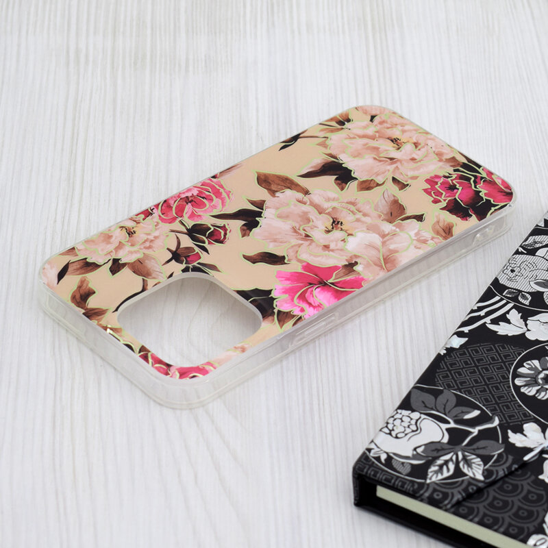 Husa iPhone 15 Pro Max Techsuit Marble, Mary Berry Nude