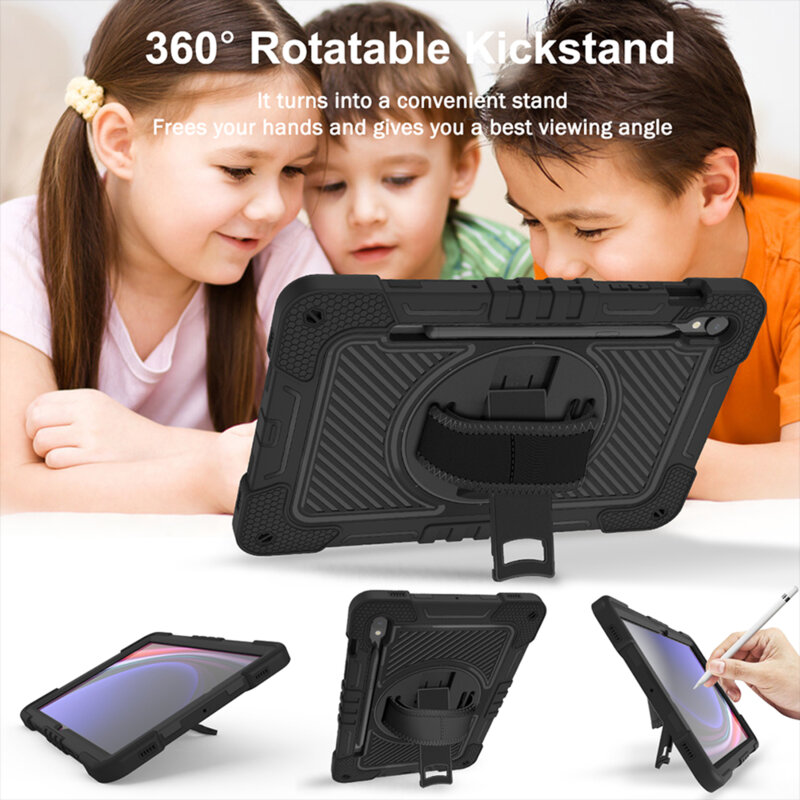 Husa Samsung Galaxy Tab S9 Plus Techsuit StripeShell 360, roz