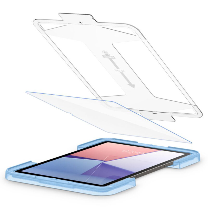 Folie sticla Samsung Galaxy Tab S8 Ultra Spigen Glas.t R Ez Fit 9H, transparenta