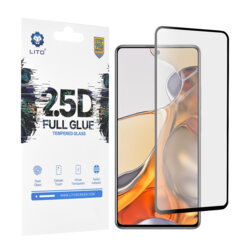 Folie sticla Xiaomi 11T Pro Lito 2.5D Full Glue, negru