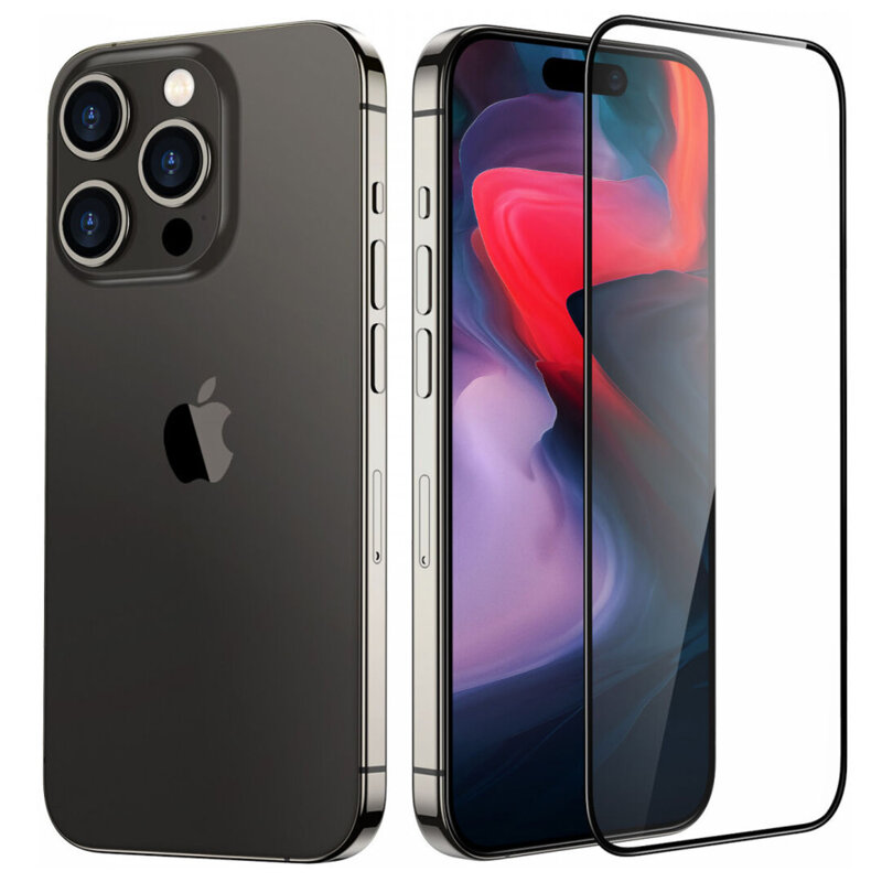 Folie sticla iPhone 15 Pro Max ESR Armorite Screen Protector, negru