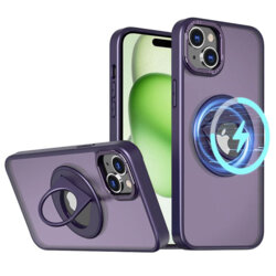 Husa MagSafe iPhone 15 Techsuit Ghost Holder, mov