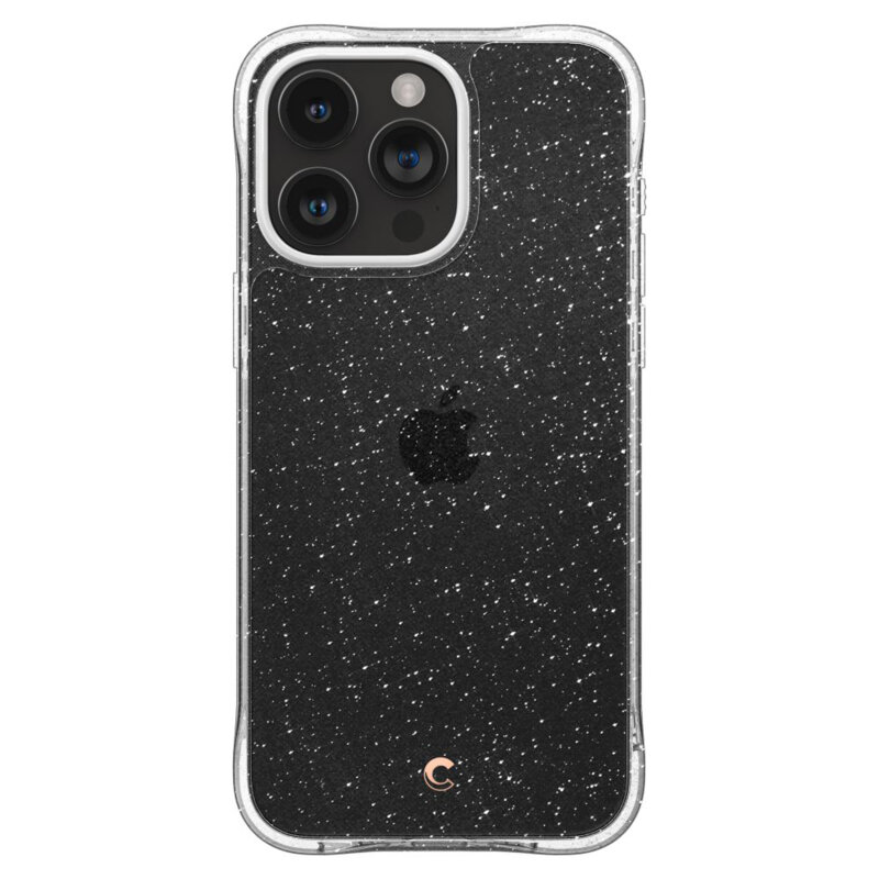 Husa iPhone 15 Pro Spigen Cyrill Cecile, Glitter Clear
