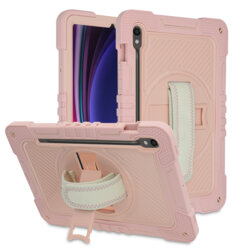 Husa Samsung Galaxy Tab S9 Plus Techsuit StripeShell 360, roz