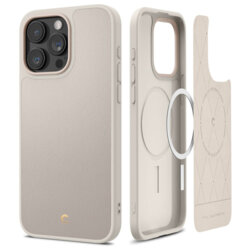 Husa iPhone 15 Pro Spigen Cyrill Kajuk MagSafe, crem