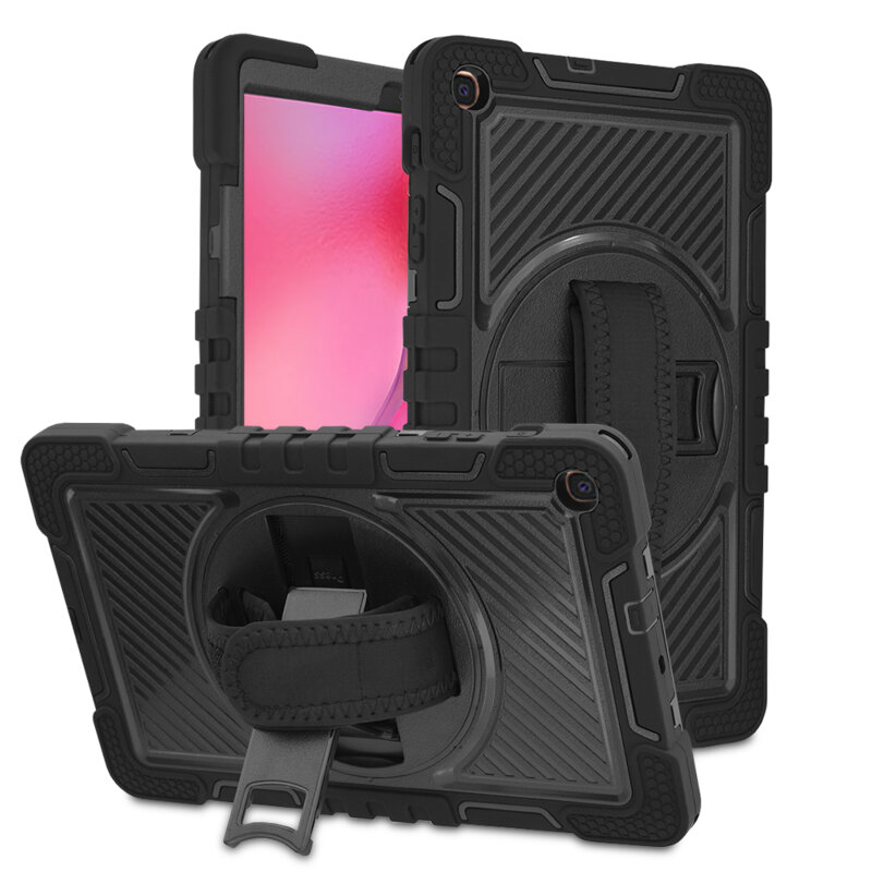 Husa Samsung Galaxy Tab A 10.1 2019 T510/T515 Techsuit StripeShell 360, negru
