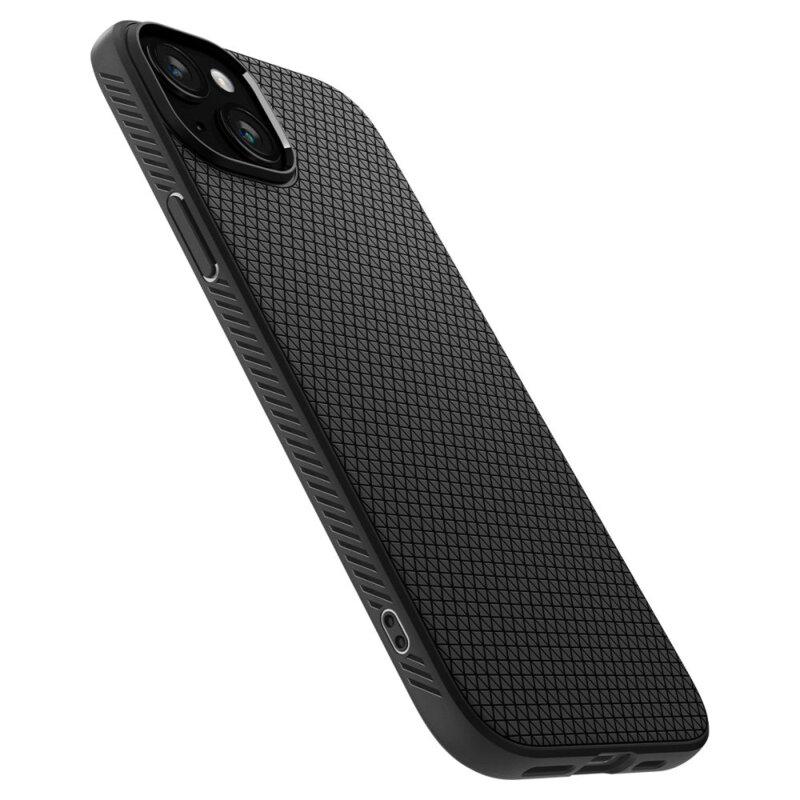 Husa iPhone 15 Spigen Liquid Air, negru