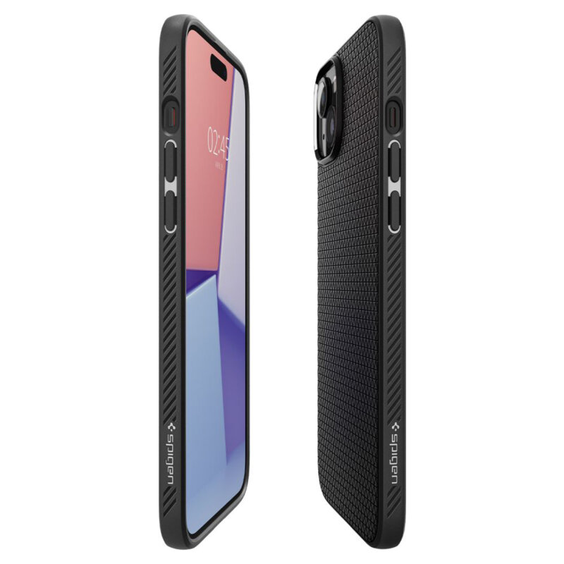 Husa iPhone 15 Spigen Liquid Air, negru