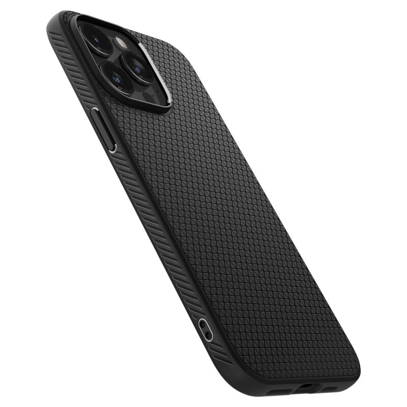 Husa iPhone 15 Pro Spigen Liquid Air, negru