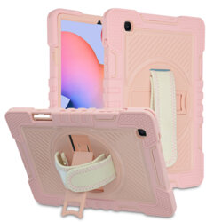 Husa Samsung Galaxy Tab S6 Lite 10.4 P610/P615 Techsuit StripeShell 360, roz