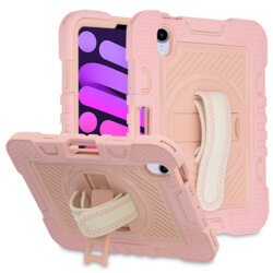 Husa iPad mini 6 (2021) Techsuit StripeShell 360, roz