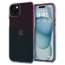 Husa iPhone 15 Spigen Liquid Crystal, roz
