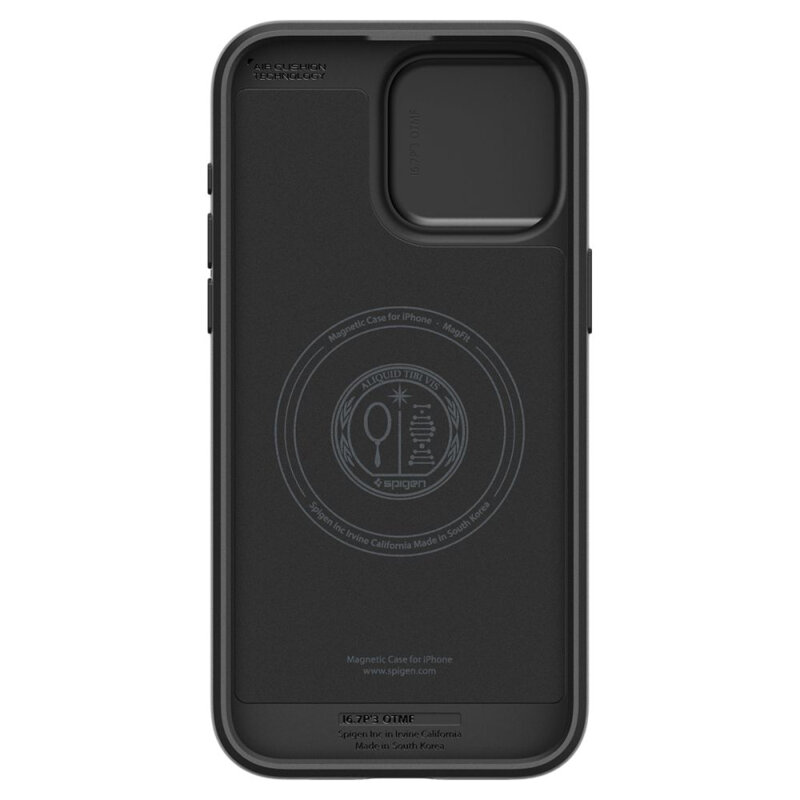 Husa iPhone 15 Pro Max Spigen Optik Armor, negru