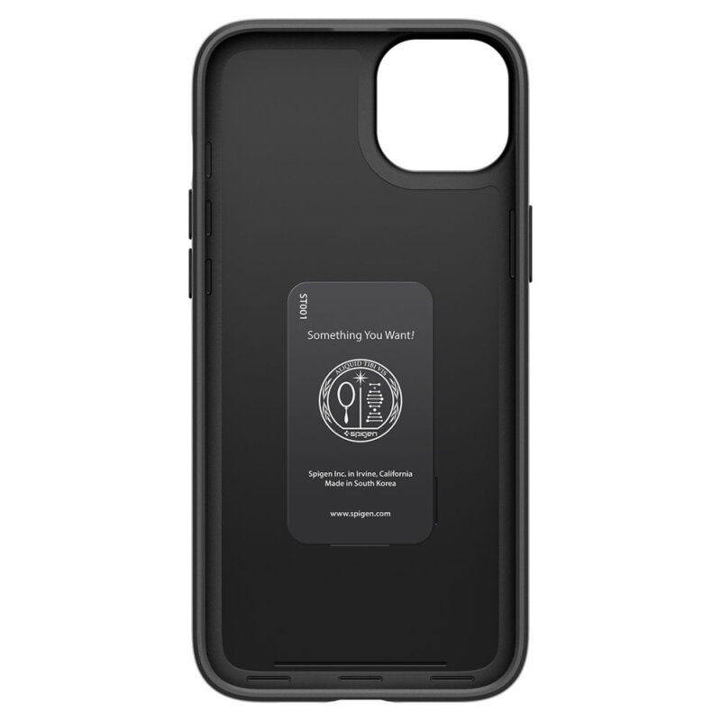 Husa iPhone 15 Plus Spigen Thin Fit, negru