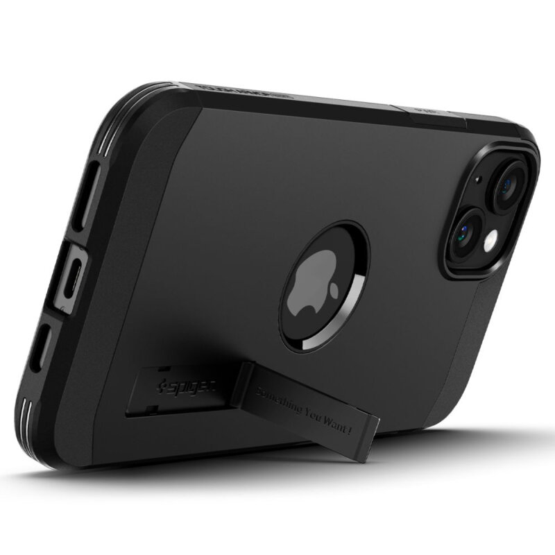 Husa iPhone 15 Spigen Tough Armor MagSafe, negru