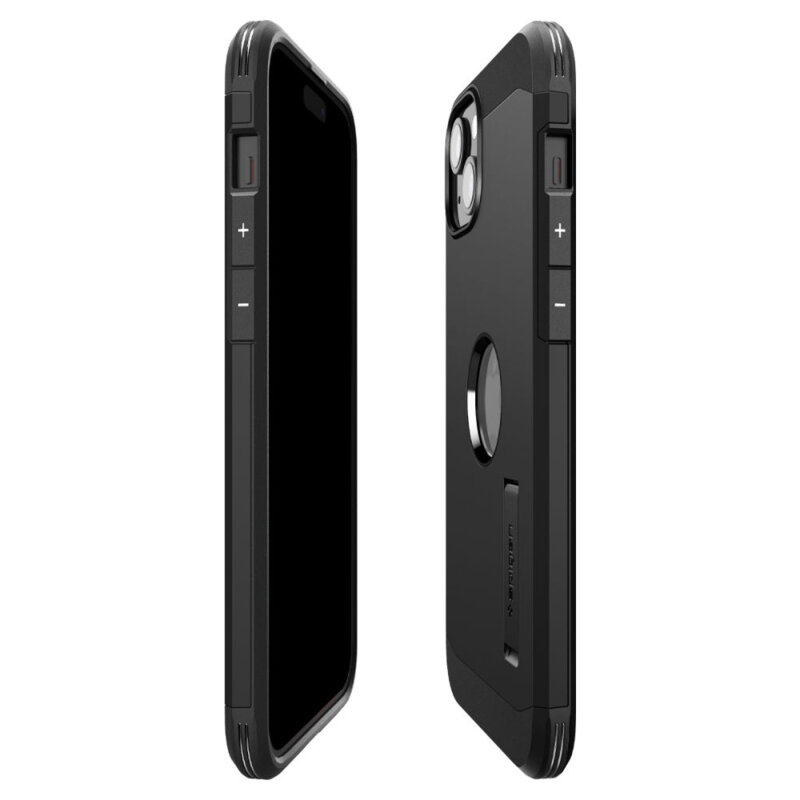 Husa iPhone 15 Spigen Tough Armor MagSafe, negru