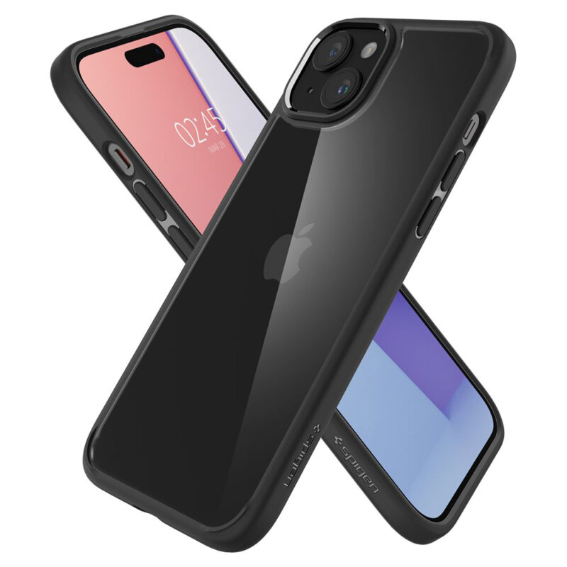 Husa iPhone 15 Plus Spigen Ultra Hybrid, negru