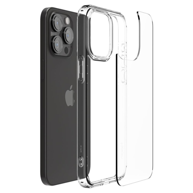Husa iPhone 15 Pro Max Spigen Ultra Hybrid, transparenta