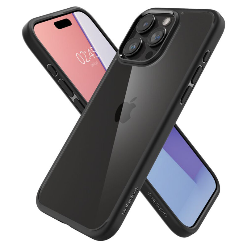 Husa iPhone 15 Pro Spigen Ultra Hybrid, negru