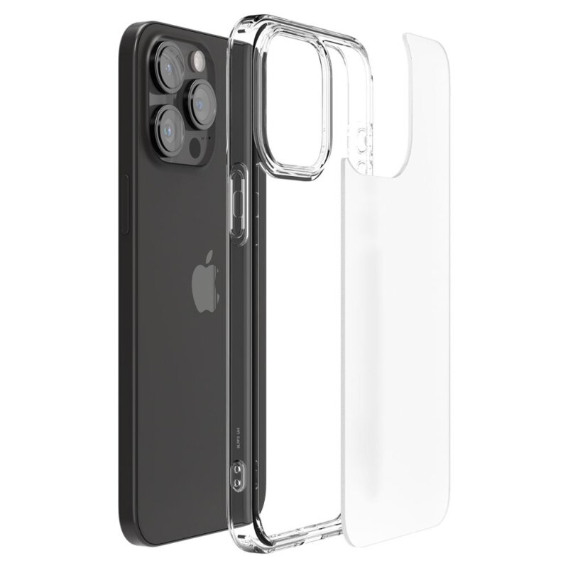 Husa iPhone 15 Pro Spigen Ultra Hybrid, transparent mat