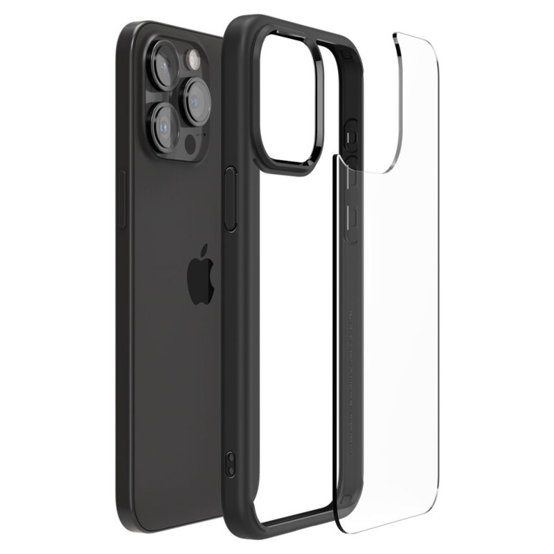 Husa iPhone 15 Pro Max Spigen Ultra Hybrid, negru