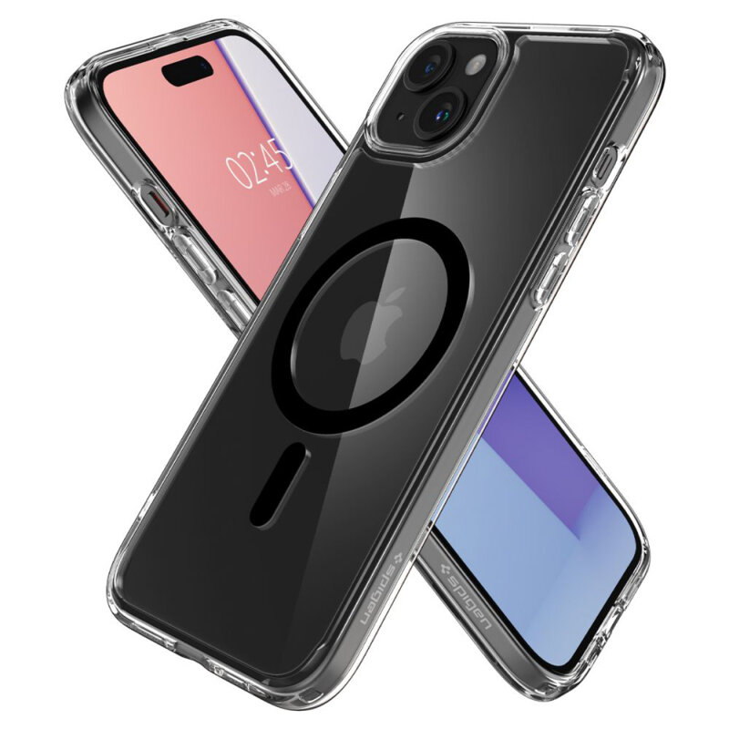 Husa iPhone 15 Spigen Ultra Hybrid MagSafe, negru