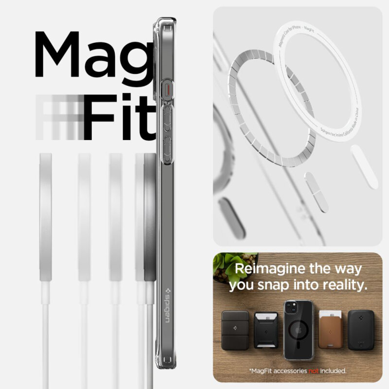 Husa iPhone 15 Spigen Ultra Hybrid MagSafe, negru