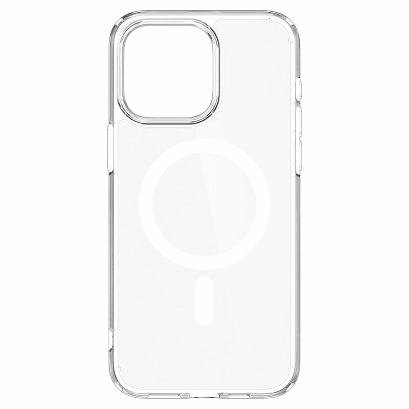 Husa iPhone 15 Pro Spigen Ultra Hybrid MagSafe, transparent mat