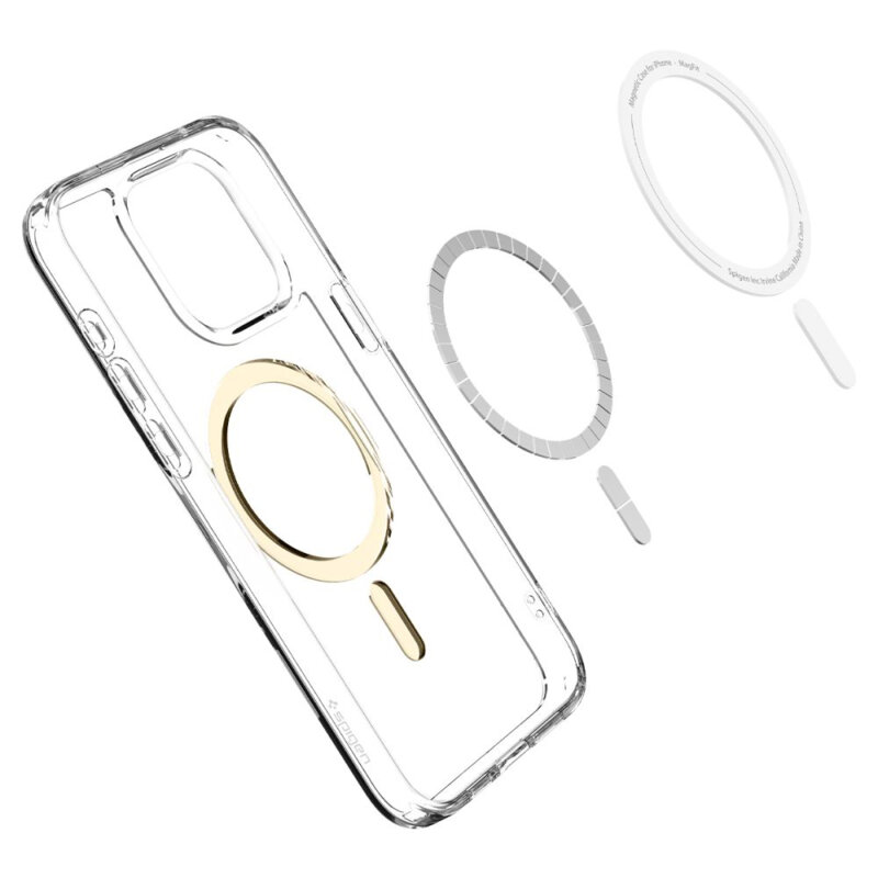 Husa iPhone 15 Pro Max Spigen Ultra Hybrid MagSafe, auriu