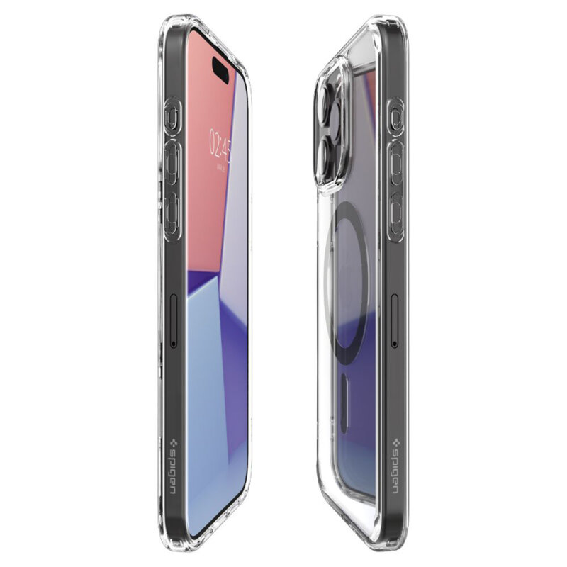 Husa iPhone 15 Pro Max Spigen Ultra Hybrid MagSafe, gri